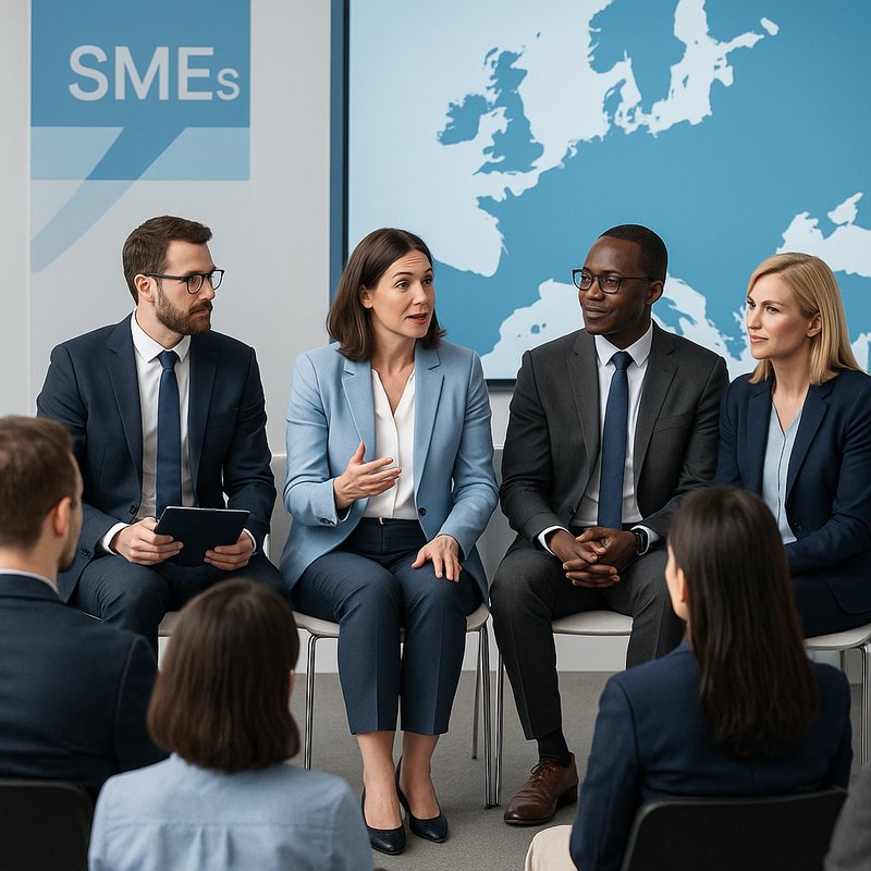 reunión de pymes y clusters tecnológicos en evento europeo